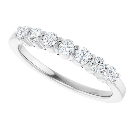 Platinum 3/8 CTW Natural Diamond Anniversary Band