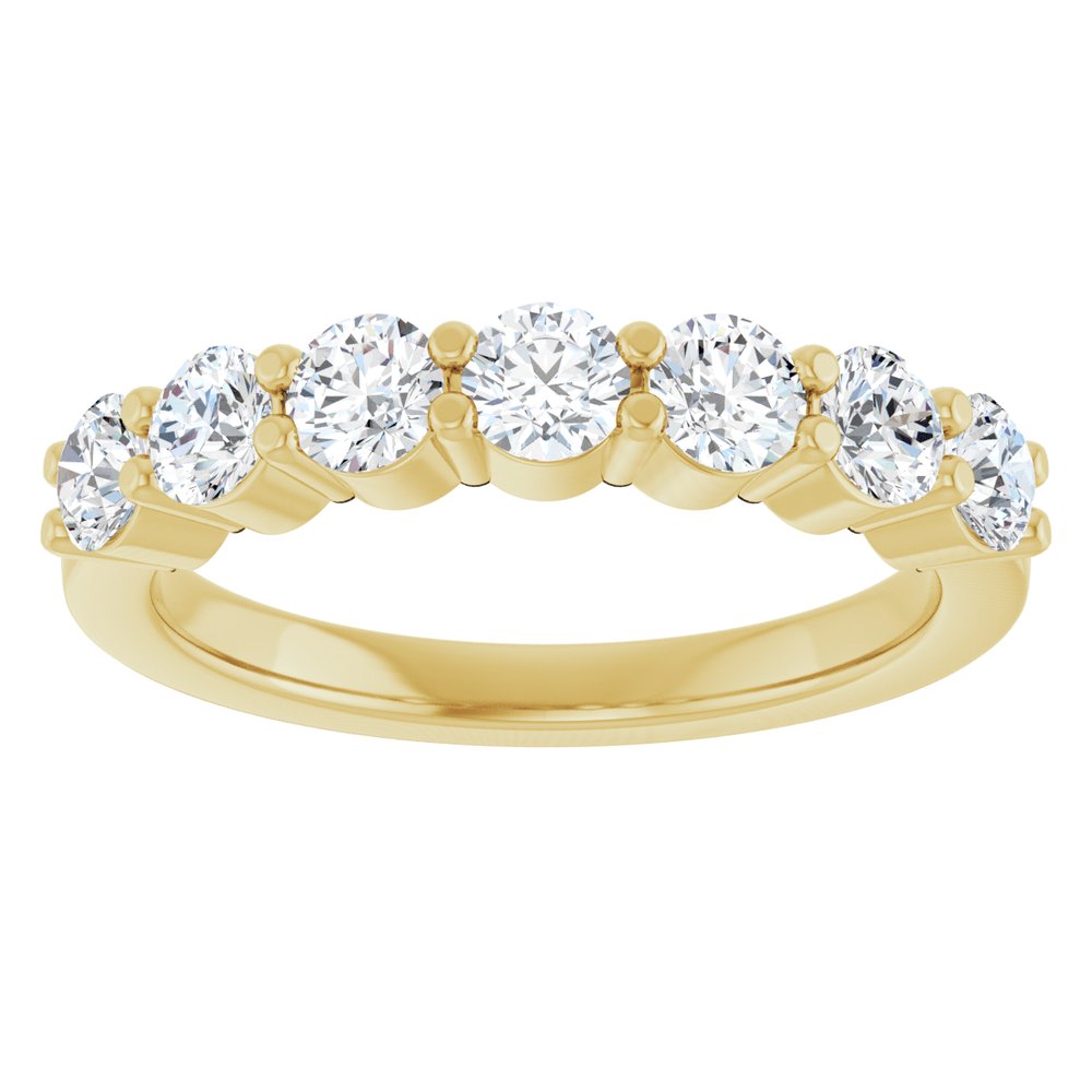 14K Yellow Gold 1 CTW Natural Diamond Anniversary Band