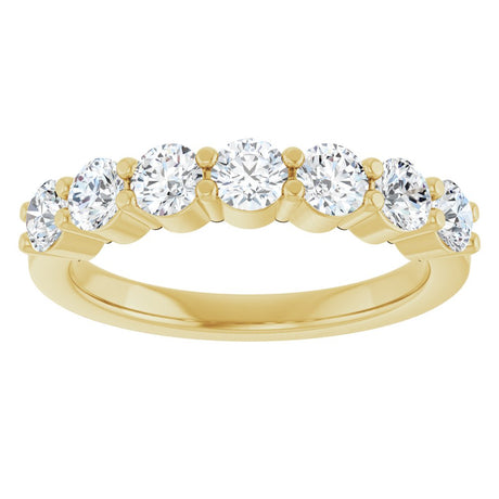 14K Yellow Gold 1 CTW Natural Diamond Anniversary Band