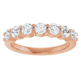 14K Rose Gold 1 CTW Lab-Grown Diamond Anniversary Band