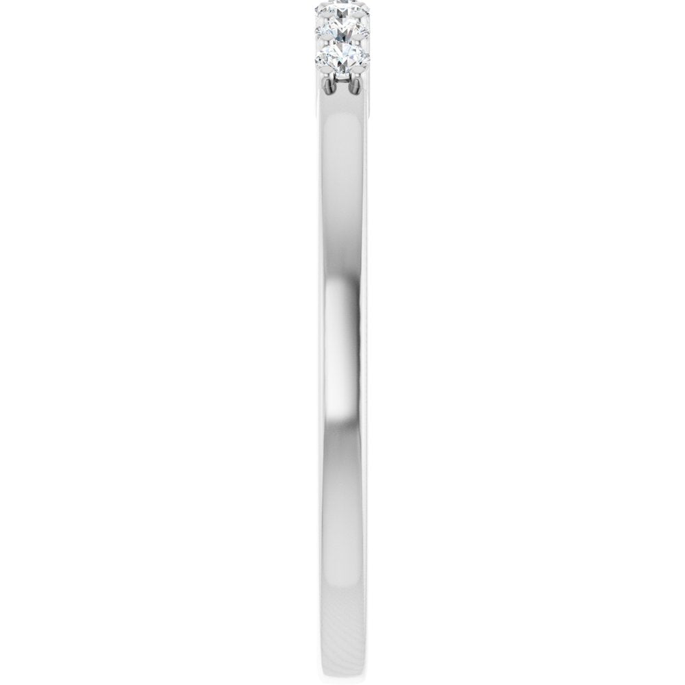 Platinum 1/6 CTW Lab-Grown Diamond Anniversary Band