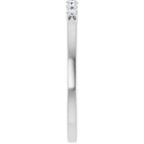 Platinum 1/6 CTW Lab-Grown Diamond Anniversary Band