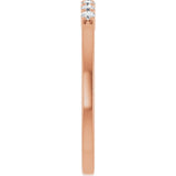 14K Rose Gold 1/6 CTW Lab-Grown Diamond Anniversary Band