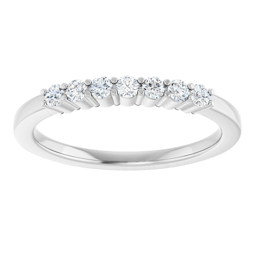 14K White Gold 1/5 CTW Lab-Grown Diamond Anniversary Band