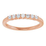 14K Rose Gold 1/5 CTW Natural Diamond Anniversary Band