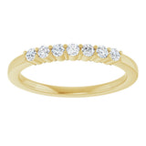 14K Yellow Gold 1/5 CTW Lab-Grown Diamond Anniversary Band