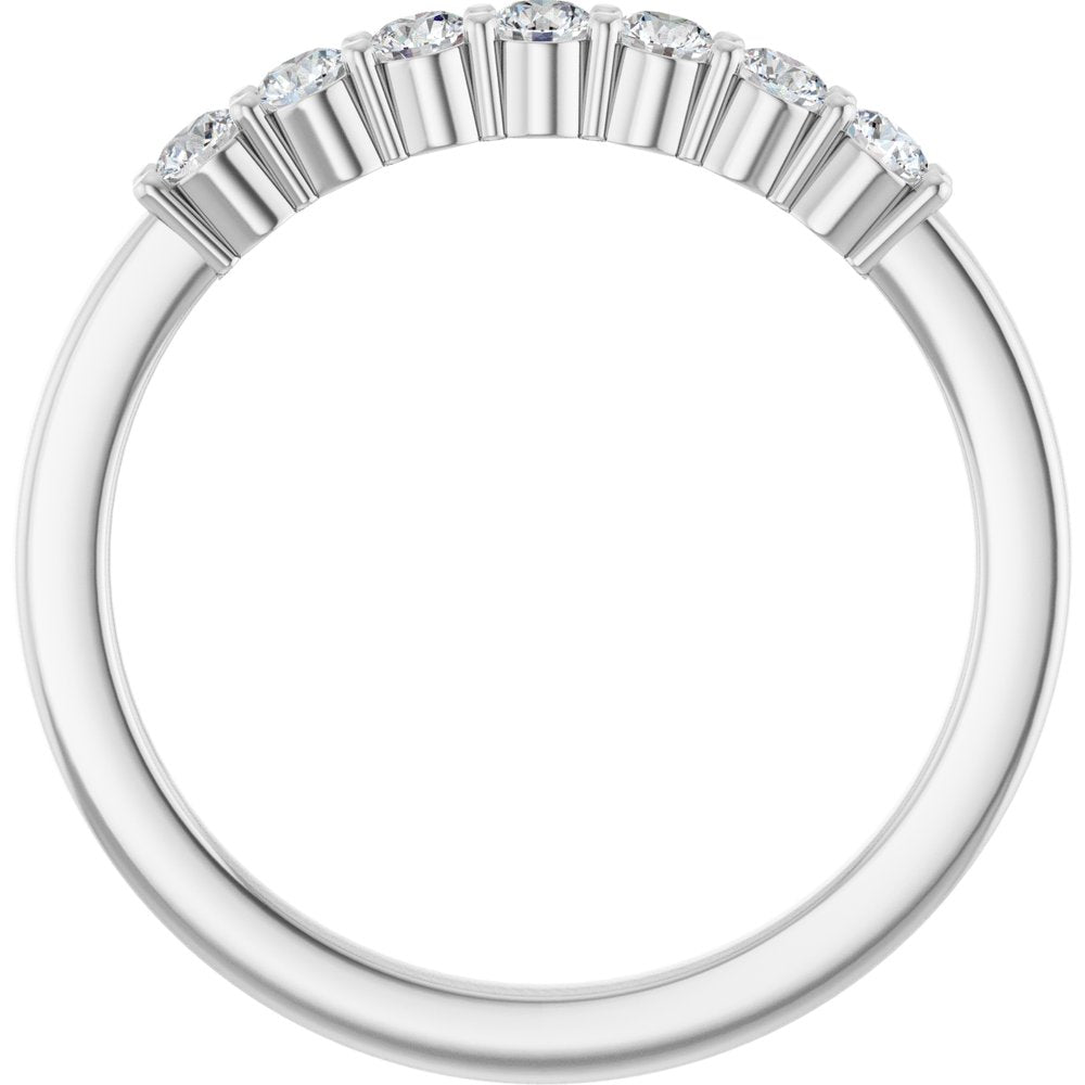 Platinum 1/3 CTW Lab-Grown Diamond Anniversary Band