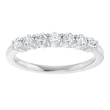 14K White 3/8 CTW Lab-Grown Diamond Anniversary Band