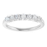 Platinum 3/8 CTW Natural Diamond Anniversary Band