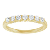 14K Yellow 3/8 CTW Lab-Grown Diamond Anniversary Band