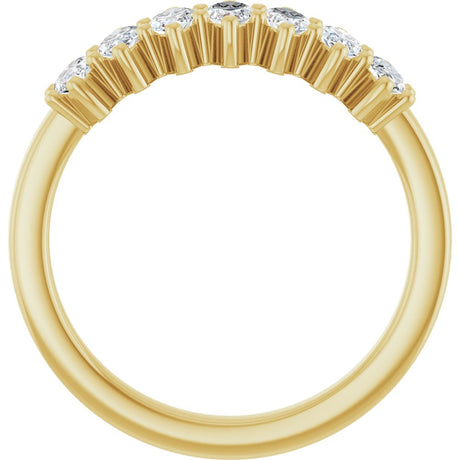 14K Yellow Gold 7/8 CTW Lab-Grown Diamond Anniversary Band