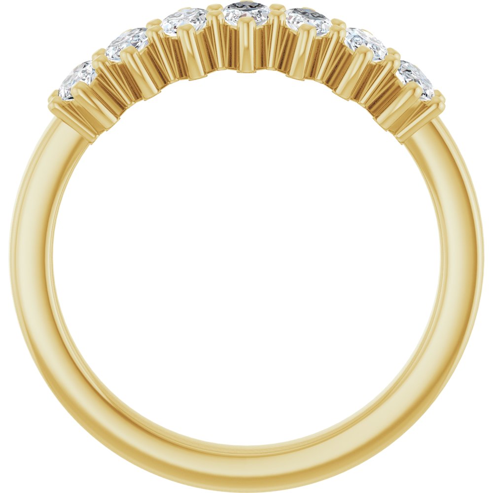 14K Yellow Gold 7/8 CTW Lab-Grown Diamond Anniversary Band
