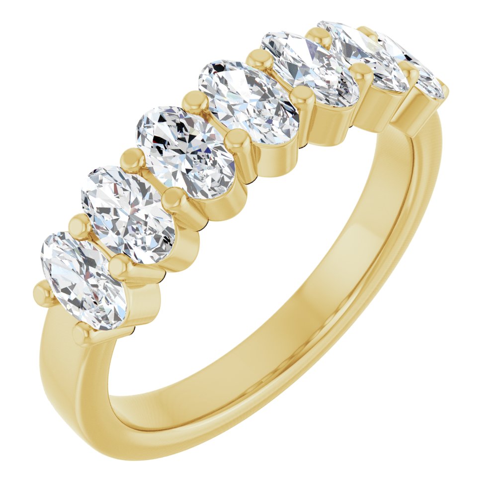 14K Yellow 1 1/3 CTW Lab-Grown Diamond Anniversary Band