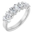14K White 1 1/3 CTW Lab-Grown Diamond Anniversary Band