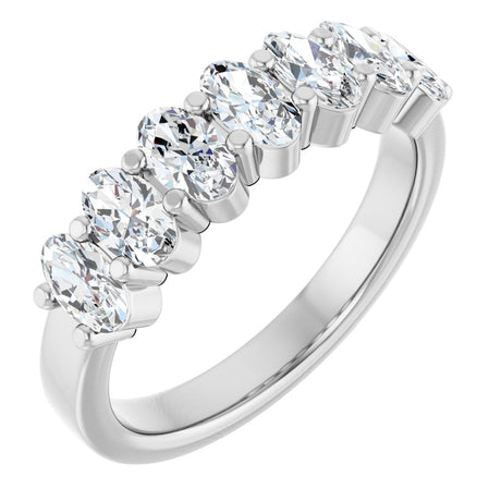 14K White Gold 1 1/3 CTW Lab-Grown Diamond Anniversary Band