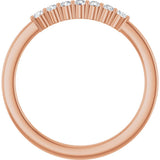 14K Rose Gold 1/6 CTW Lab-Grown Diamond Anniversary Band