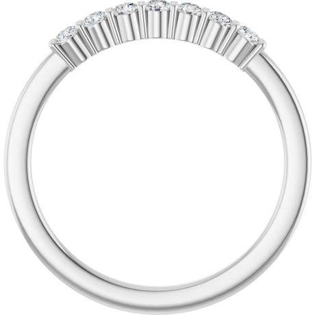 14K White 1/5 CTW Natural Diamond Anniversary Band