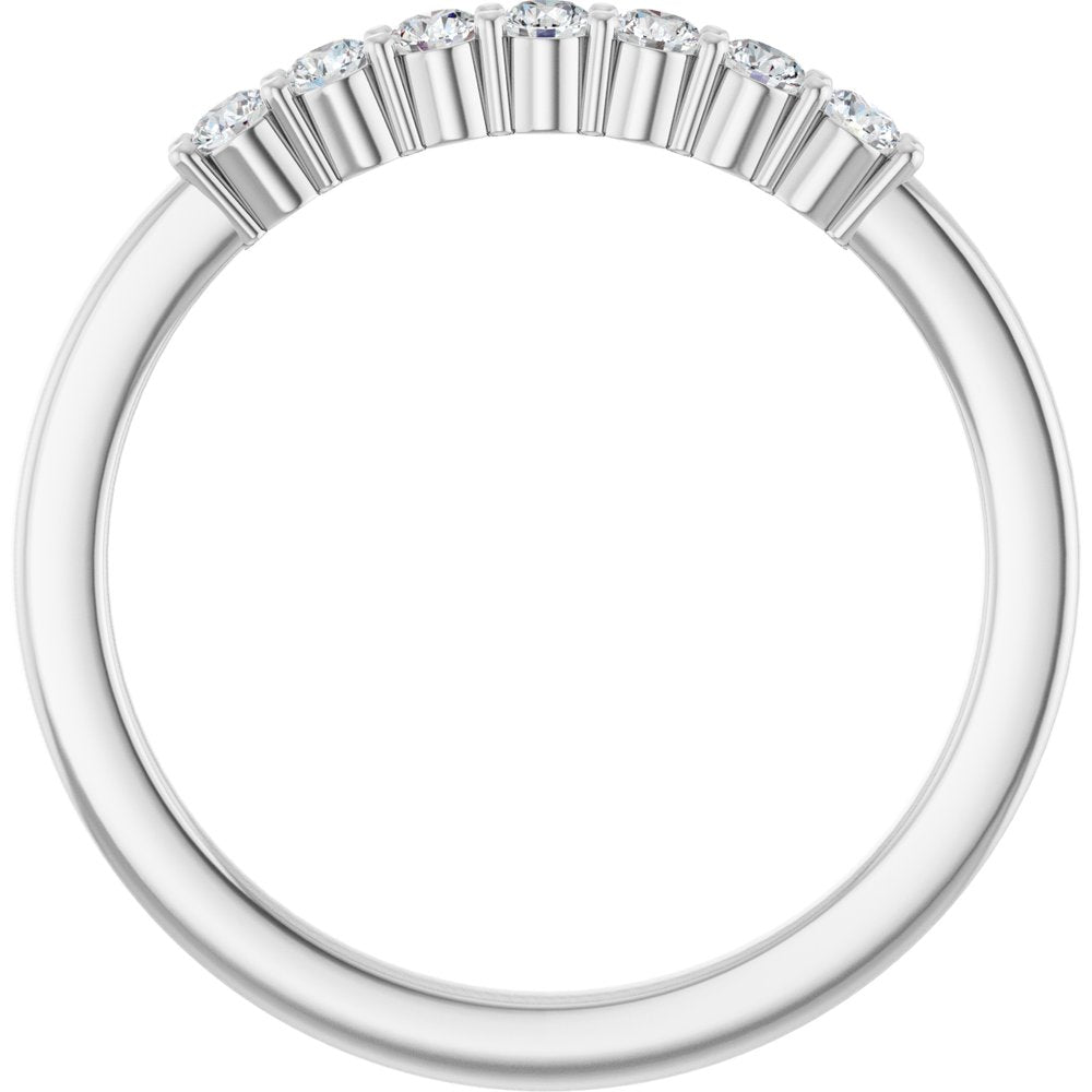 14K White Gold 1/5 CTW Lab-Grown Diamond Anniversary Band