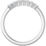 14K White Gold 1/5 CTW Lab-Grown Diamond Anniversary Band