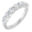 14K White Gold 1 CTW Natural Diamond Anniversary Band