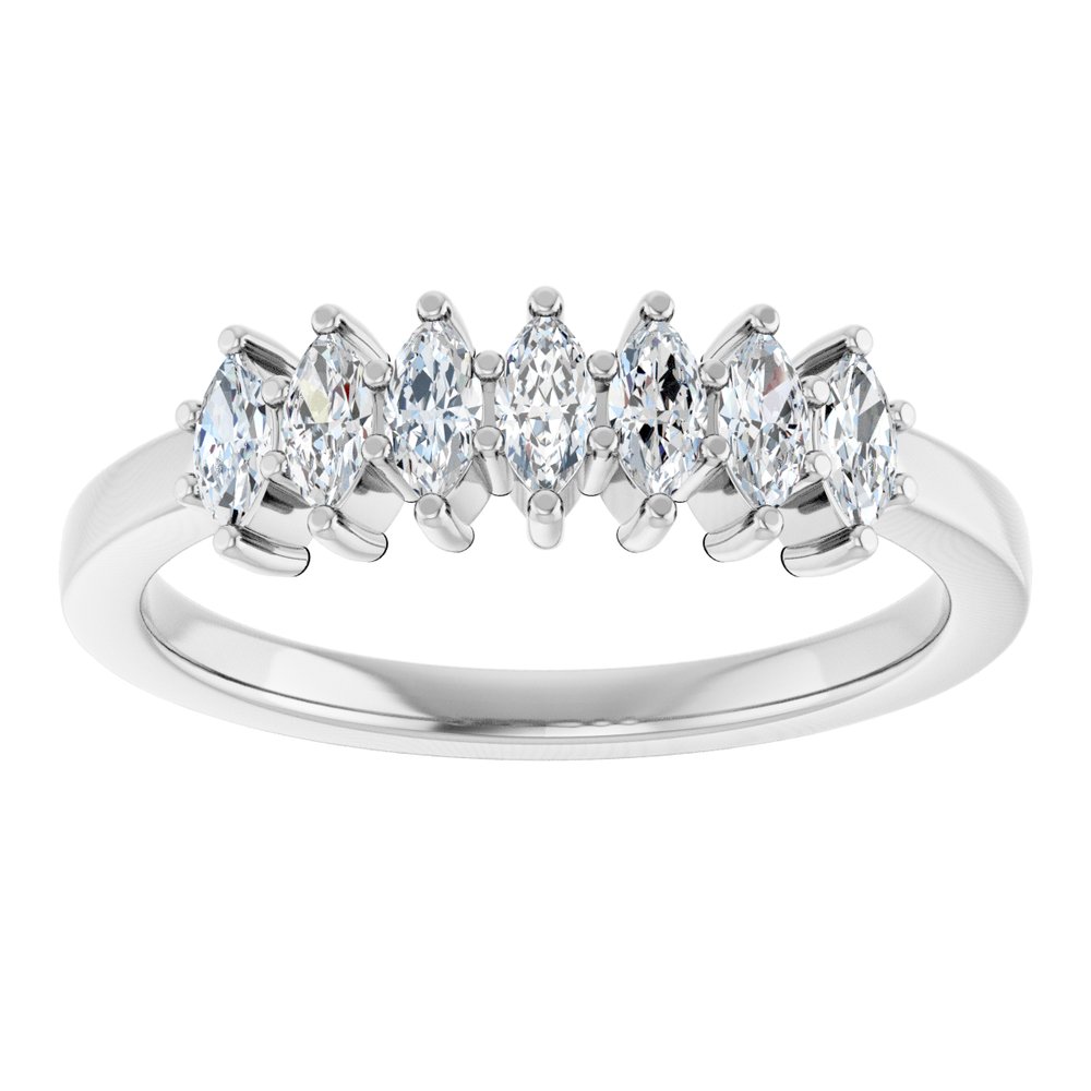 14K White Gold 1/2 CTW Lab-Grown Diamond Anniversary Band