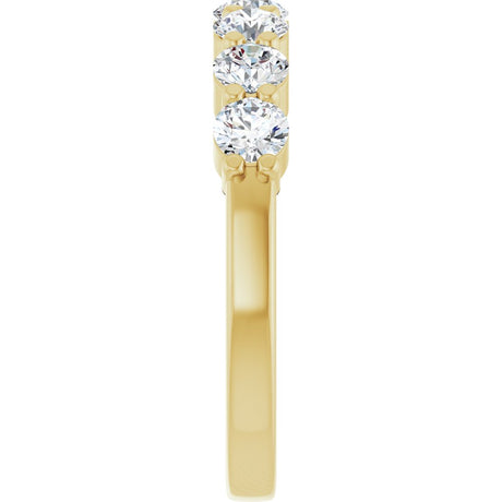 14K Yellow Gold 1 CTW Natural Diamond Anniversary Band