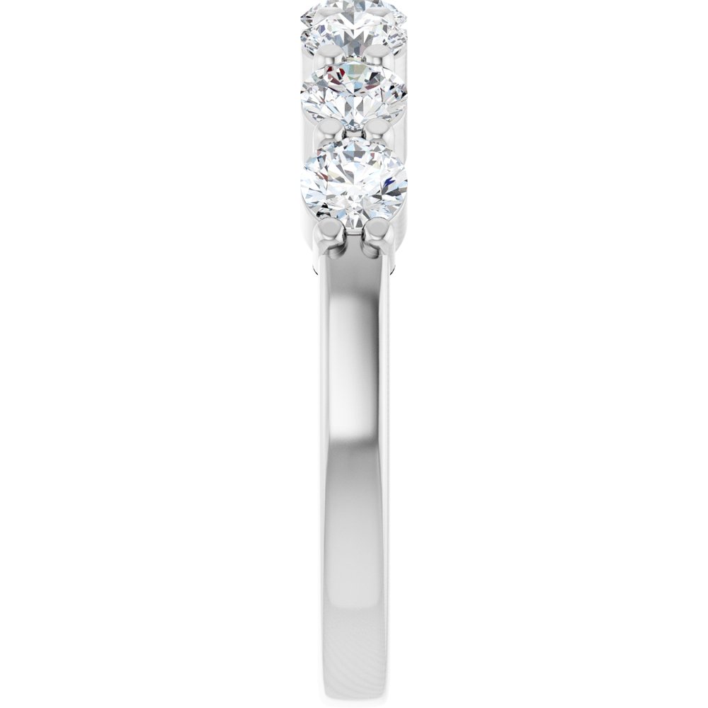 14K White Gold 1 CTW Natural Diamond Anniversary Band