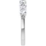 14K White Gold 1 CTW Natural Diamond Anniversary Band