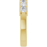 14K Yellow Gold 1 1/6 CTW Lab-Grown Diamond Anniversary Band