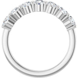 14K White Gold 1 CTW Natural Diamond Anniversary Band