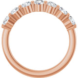 14K Rose Gold 1 CTW Lab-Grown Diamond Anniversary Band