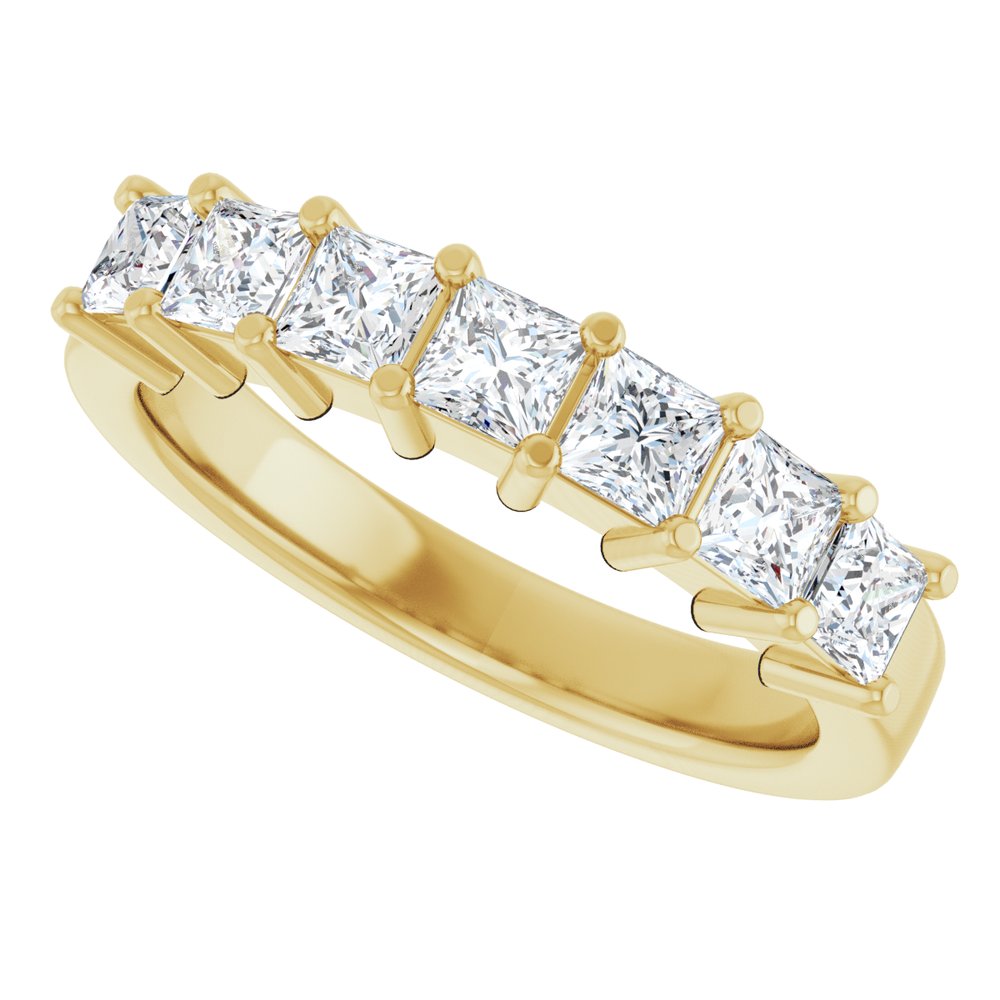 14K Yellow Gold 1 1/6 CTW Lab-Grown Diamond Anniversary Band