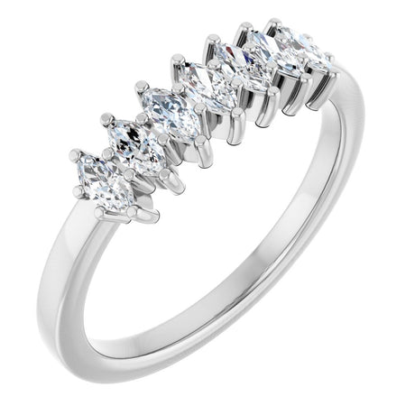 14K White Gold 1/2 CTW Lab-Grown Diamond Anniversary Band