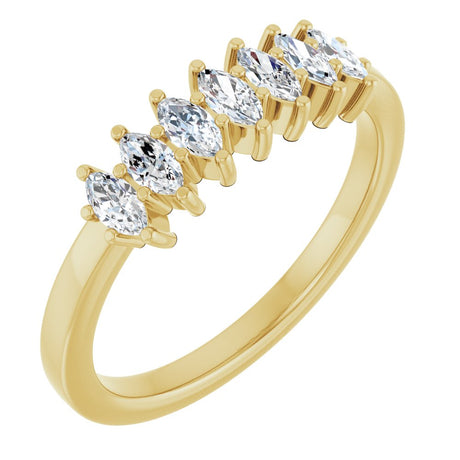 14K Yellow Gold 1/2 CTW Lab-Grown Diamond Anniversary Band