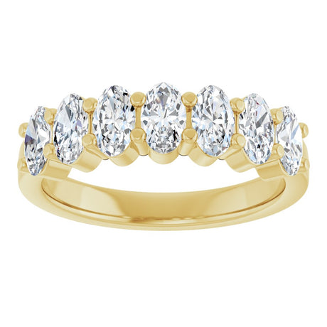14K Yellow Gold 1 1/3 CTW Lab-Grown Diamond Anniversary Band