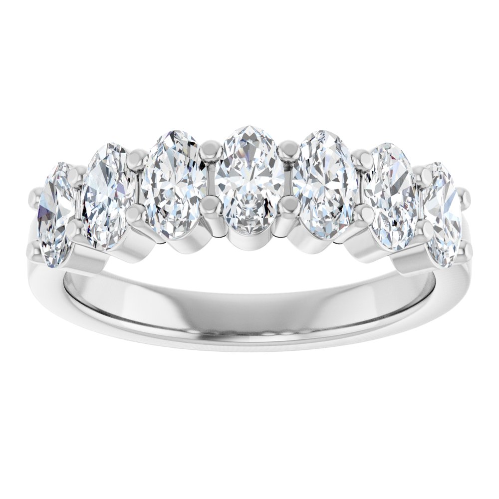 14K White Gold 1 1/3 CTW Lab-Grown Diamond Anniversary Band