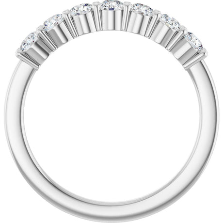 14K White Gold 1/2 CTW Natural Diamond Anniversary Band