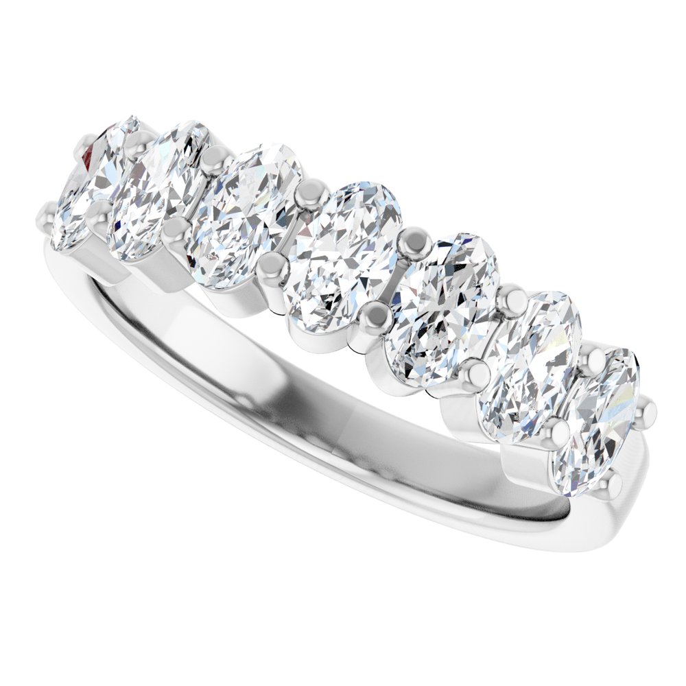 14K White Gold 1 1/3 CTW Lab-Grown Diamond Anniversary Band