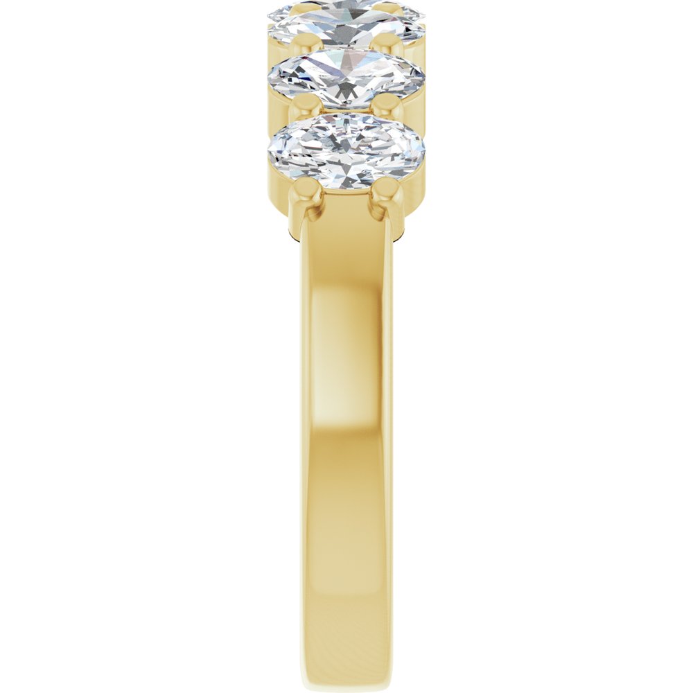 14K Yellow Gold 1 1/3 CTW Lab-Grown Diamond Anniversary Band