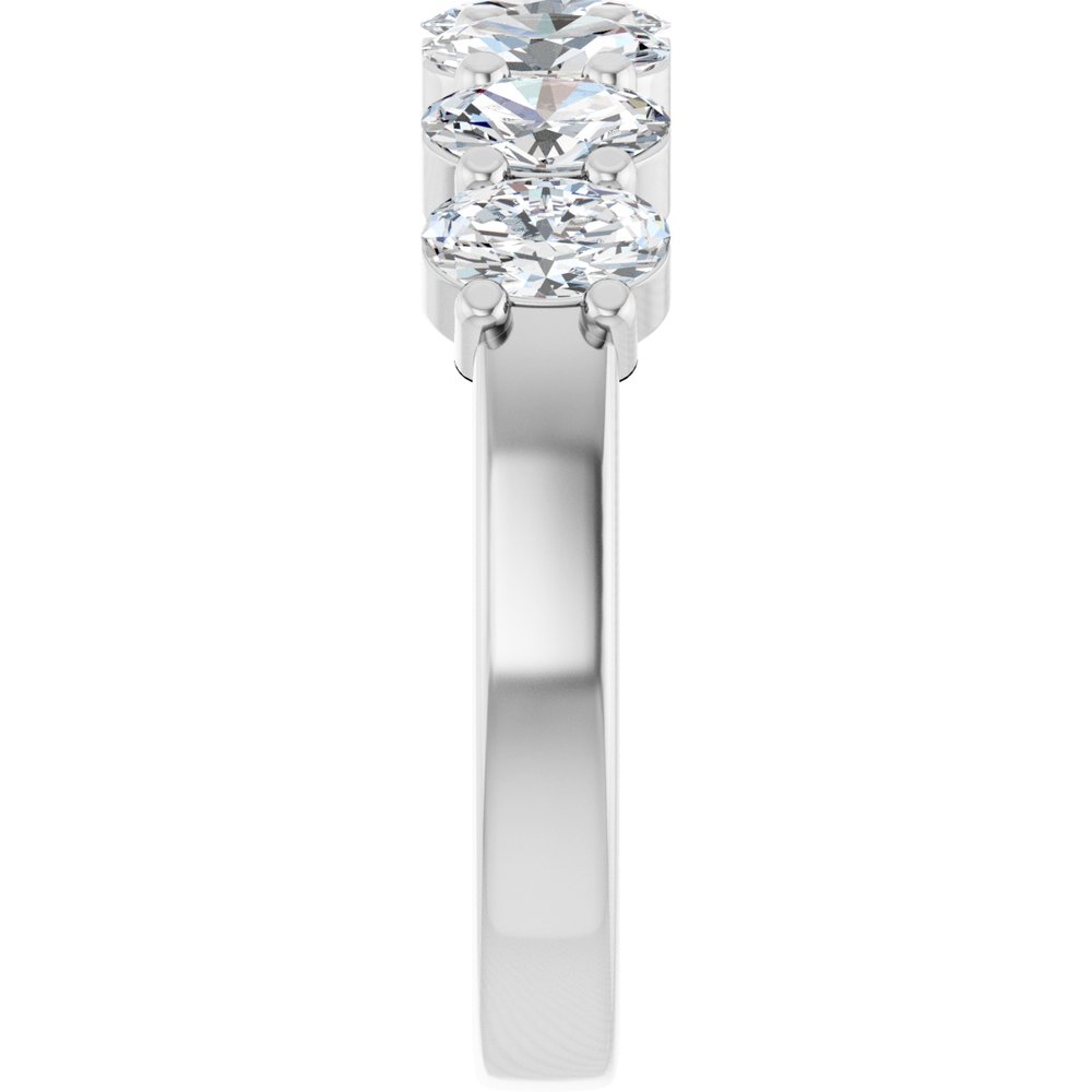 14K White 1 1/3 CTW Lab-Grown Diamond Anniversary Band