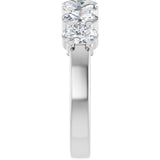 14K White 1 1/3 CTW Lab-Grown Diamond Anniversary Band