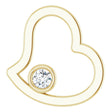 14K Yellow 1/10 CTW Natural Diamond Pendant