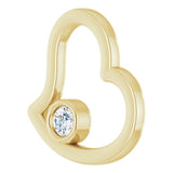 14K Yellow 1/10 CTW Natural Diamond Pendant