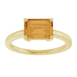 14K Yellow Gold Natural Citrine Ring