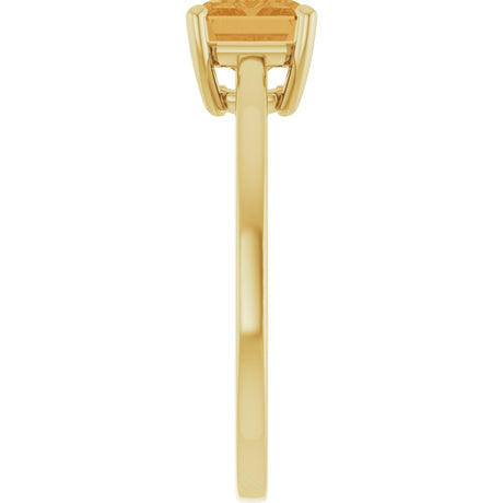 14K Yellow Gold Natural Citrine Ring