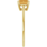 14K Yellow Gold Natural Citrine Ring