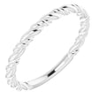 Sterling Silver Stackable Rope Ring