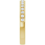 14K Yellow 1/4 CTW Natural Diamond Anniversary Band