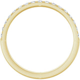 14K Yellow 1/4 CTW Natural Diamond Anniversary Band