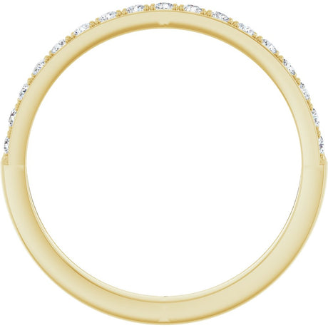 14K Yellow 1/4 CTW Natural Diamond Anniversary Band